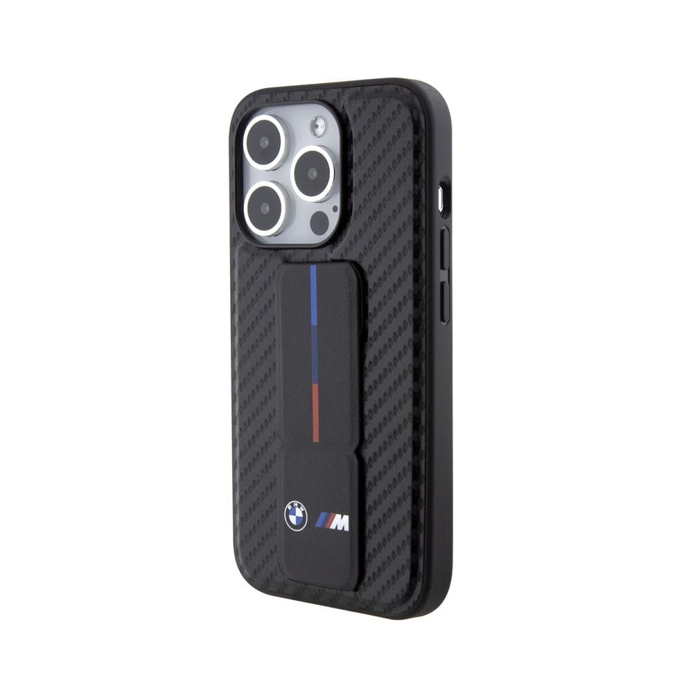 BMW M Grip stand Carbon Case For iPhone 15 Pro Max