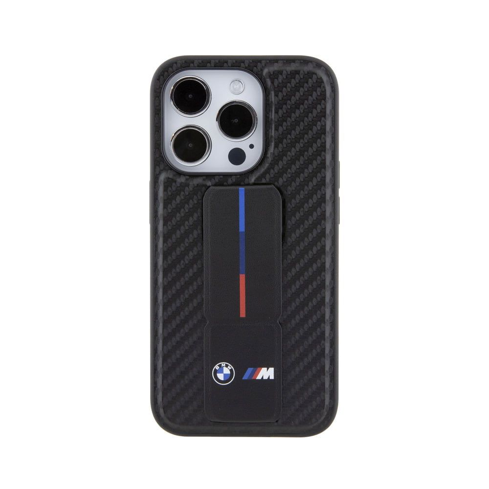BMW M Grip stand Carbon Case For iPhone 15 Pro Max
